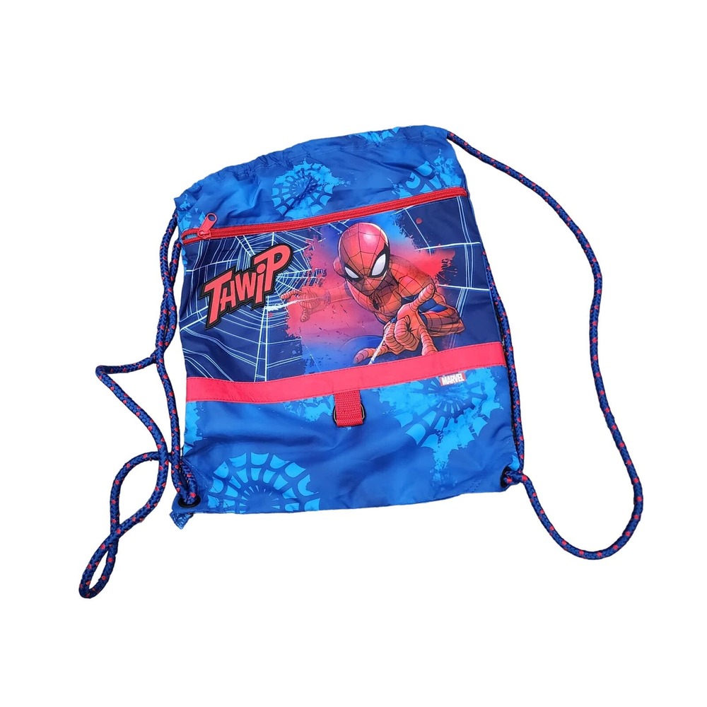 Disney store spiderman draw string bag